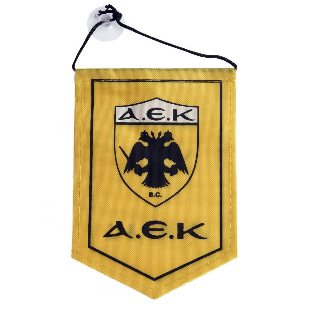 Λάβαρο Κίτρινο ΑΕΚ 15x10εκ.
