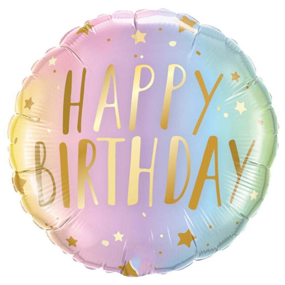 Μπαλόνι Foil Happy Birthday Rainbow  45εκ.