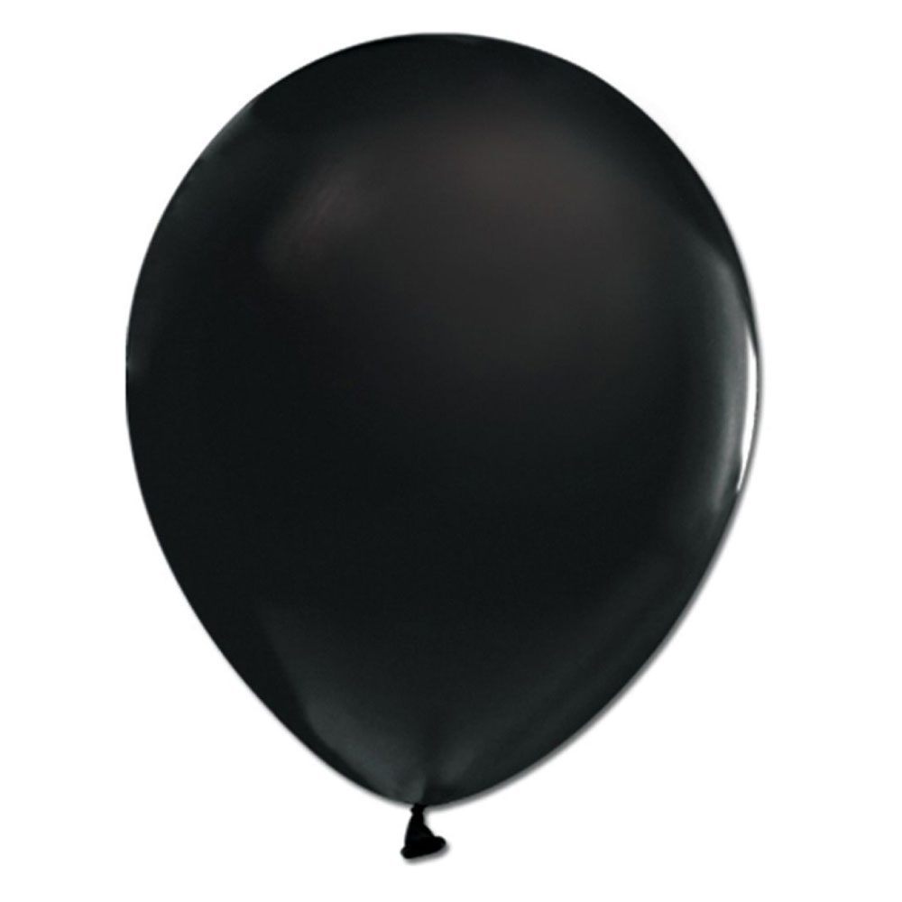 Μπαλόνι Latex Μαύρο 15τμχ  30εκ.