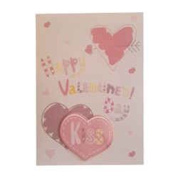 Κάρτα 3D Happy Valentine's Day  17x12εκ.