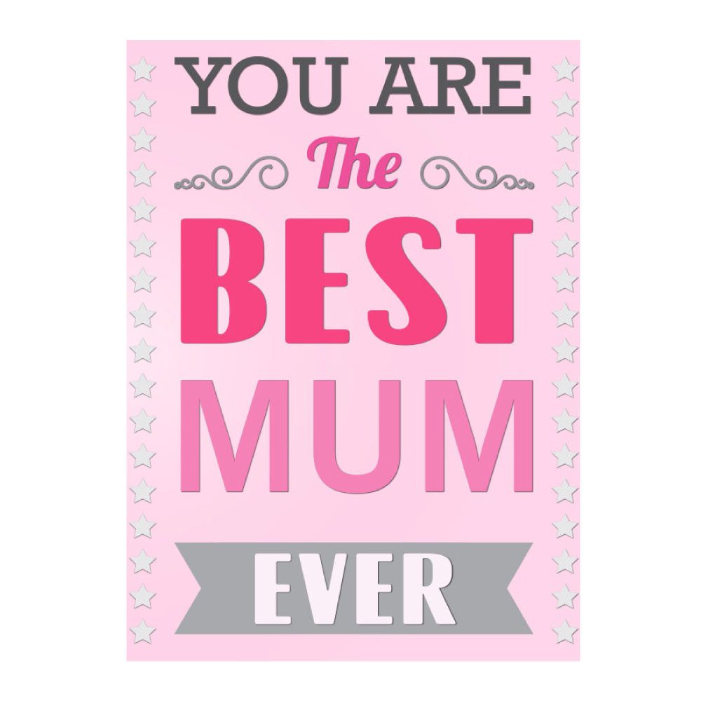 Κάρτα Best Mum  16,5x12εκ.