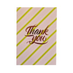 Κάρτα Thank You Ριγέ  9,5x6,5εκ.