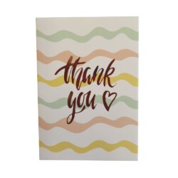 Κάρτα Thank You Κυματιστή  9,5x6,5εκ.