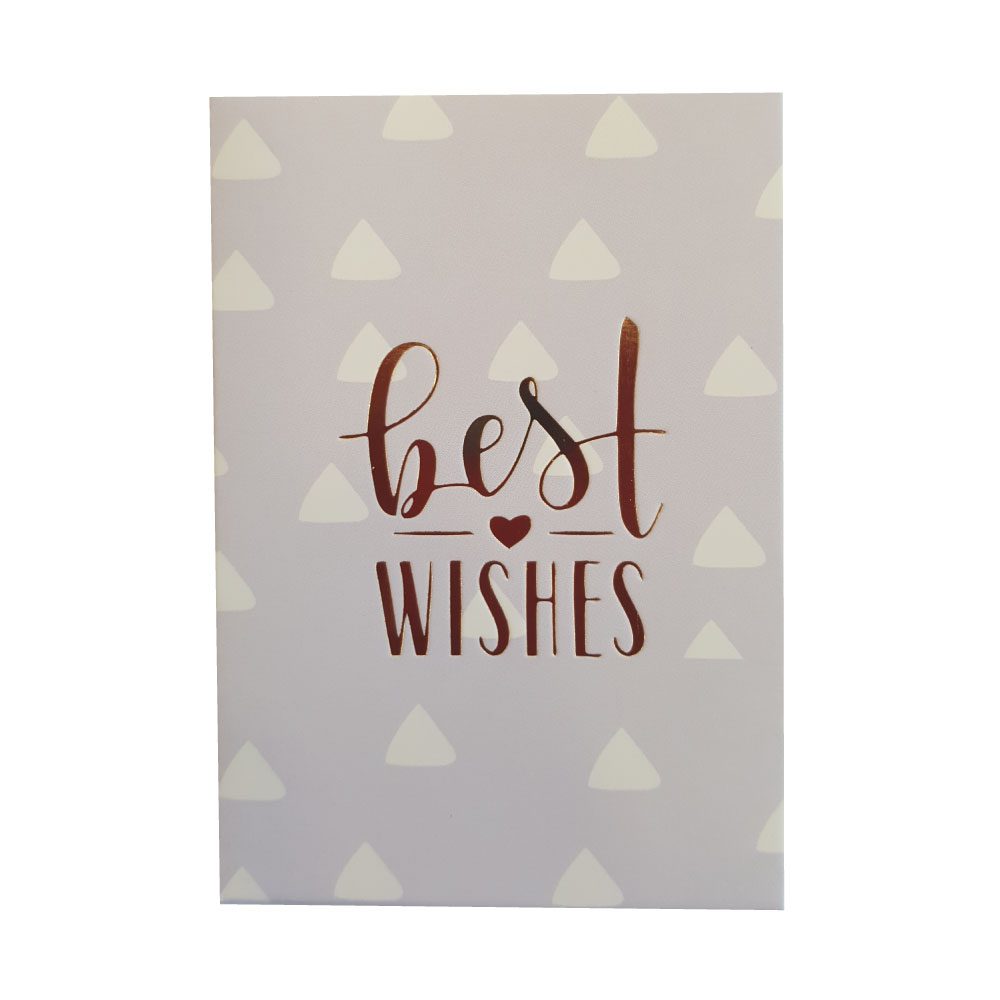 Κάρτα Best Wishes Τρίγωνα  9,5x6,5εκ.