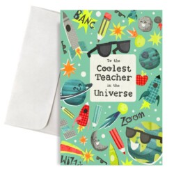 Κάρτα Coolest Teacher  17x10εκ.
