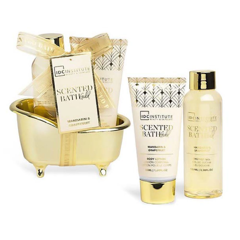 Σετ Μπάνιου 3τμχ Gold Bathtub IDC INSTITUTE