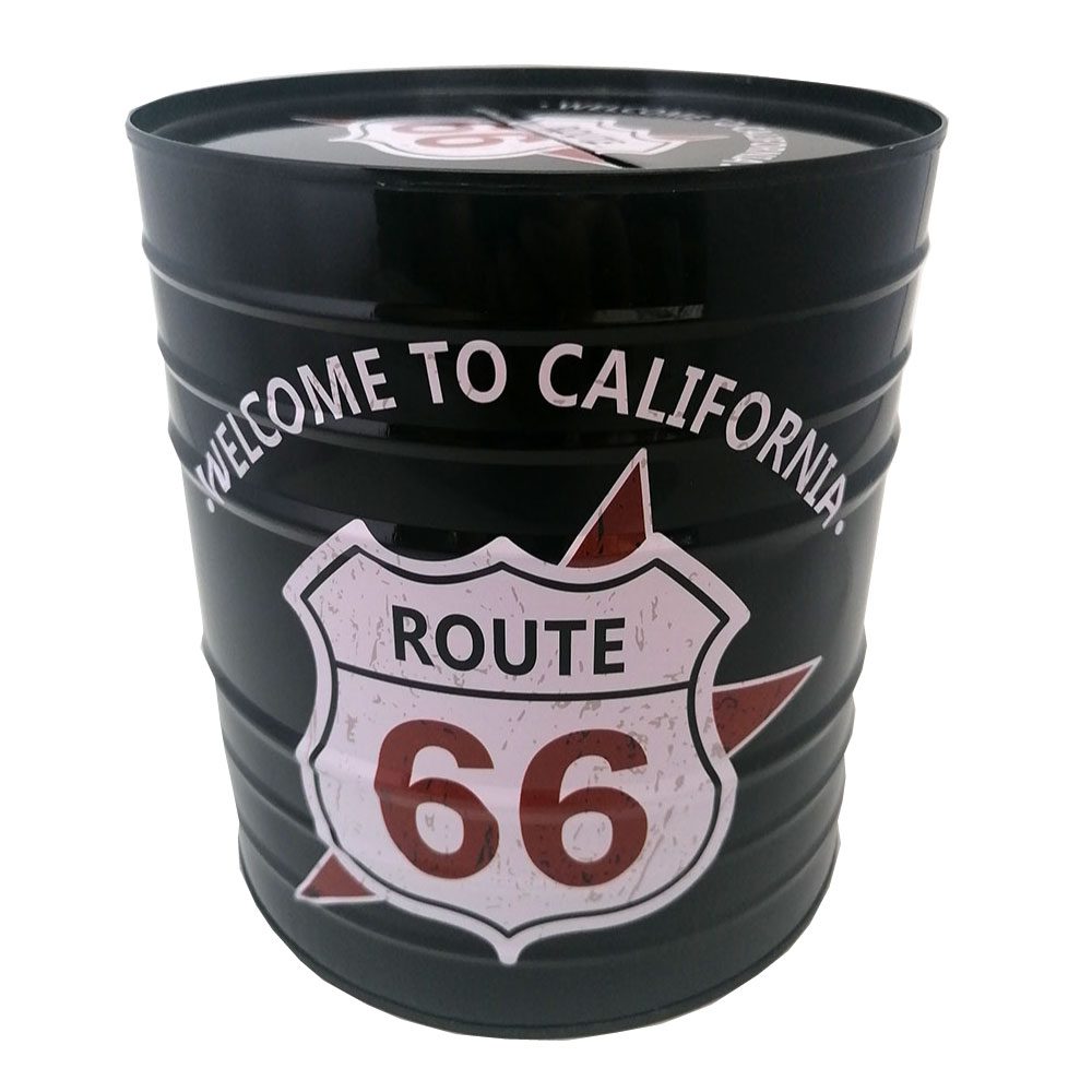 Κουμπαράς Μεταλλικός Route 66