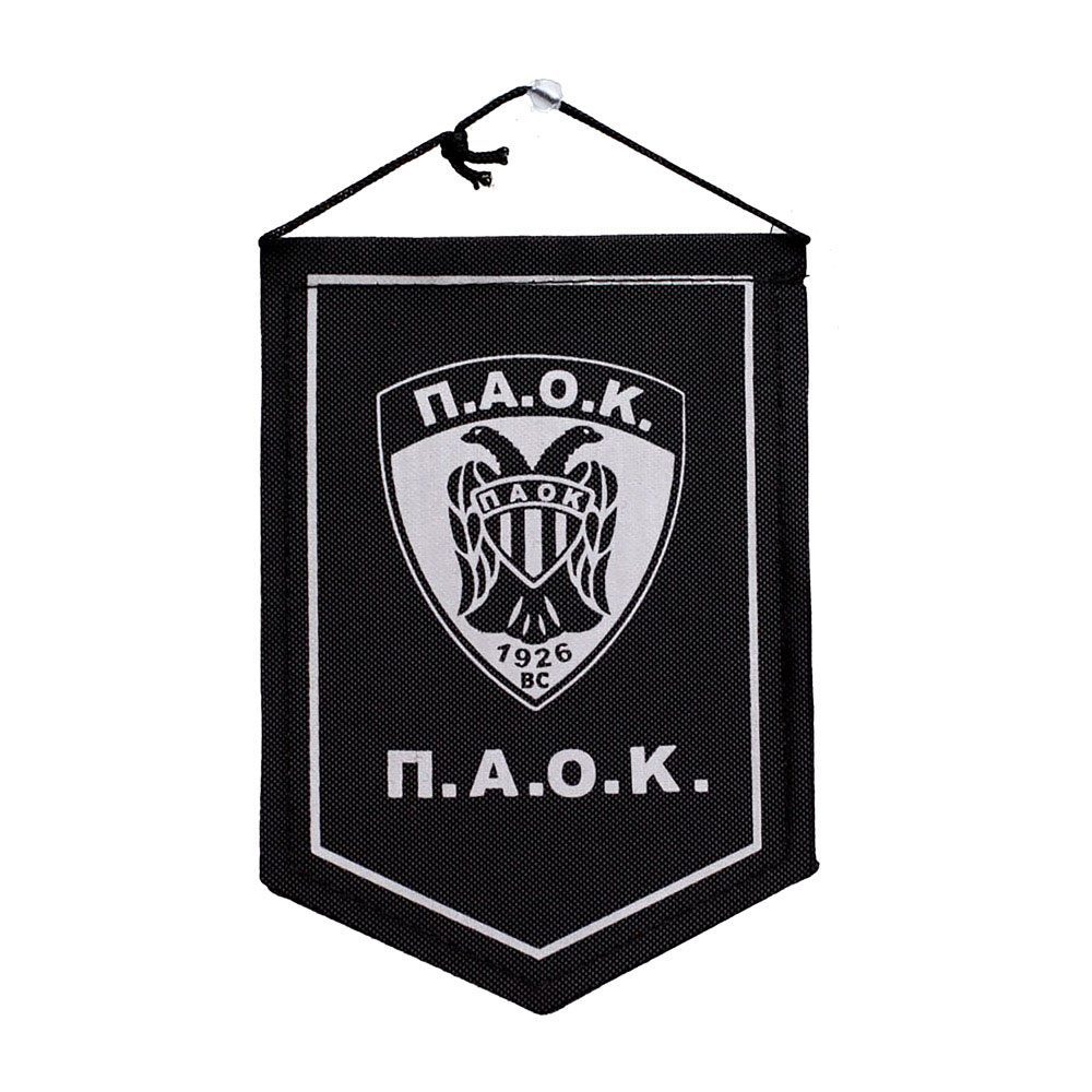 Λάβαρο Μαύρο ΠΑΟΚ 15x10εκ.