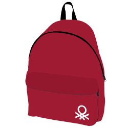 Τσάντα Πλάτης Κόκκινη Benetton 41x30x17εκ.